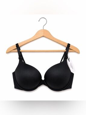 Victoria’s Secret Miraculous Push-Up Bra Black 34D NWT Sexy Lift Feminine